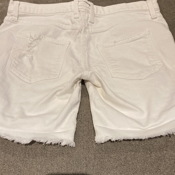 Current Elliott white distressed jean shorts - Picture 3 of 4